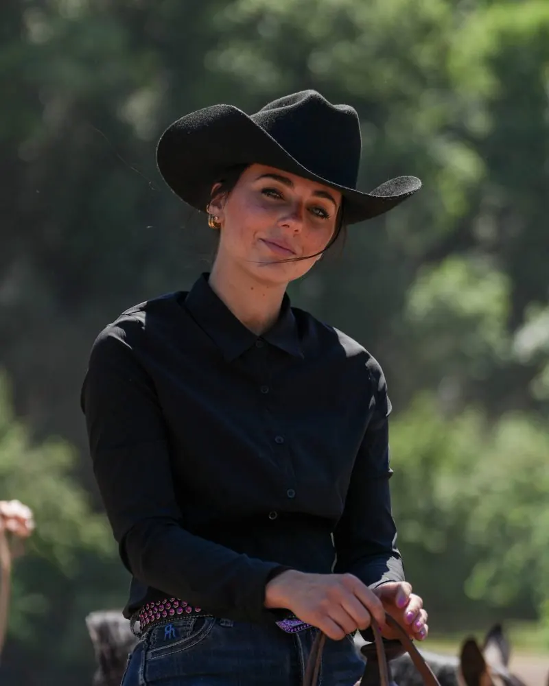 Carol Salvatori con cappello western